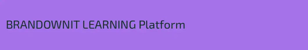 BRANDOWNIT LEARNING Platform